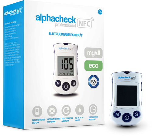 ALPHACHECK professional Blutzuckerm.mg/dl eco