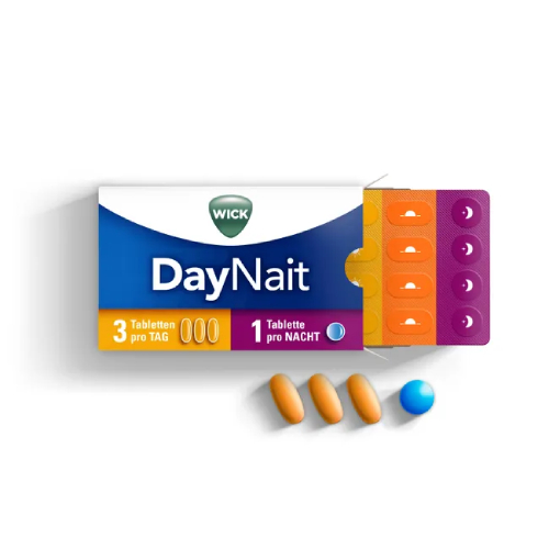 WICK DayNait Tabletten bei Erkältung